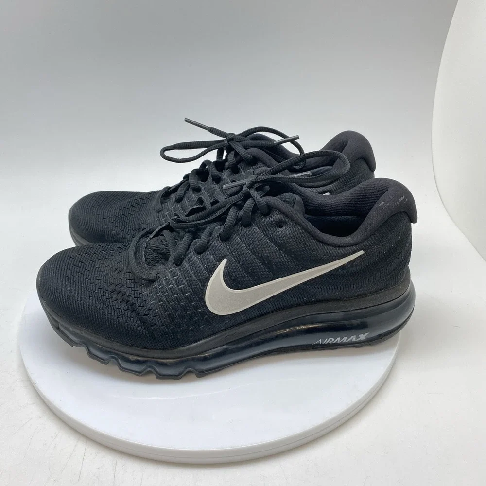 Nike Sneakers Womens 7.5 Air Max 2017 849560-001 Black Athletic Shoes